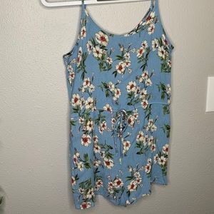 Forever 21 Blue Floral Romper
